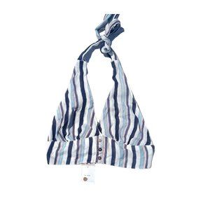 Urban Outfitters UO Striped Retro Halter Crop Top NWT Size S